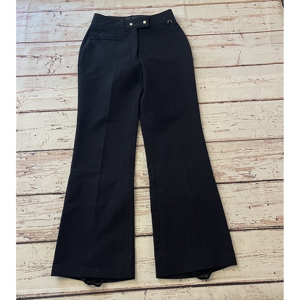 SKITIQUE Ladies Women's Size 10L Ski Snowboard Pants Blue Wool Blend Japan Made - Picture 1 of 13